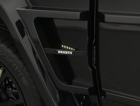 Fiberglass Brabus Widestar LED Fenders Side Insertions for Mercedes-Benz G-Class W463 2pcs Set